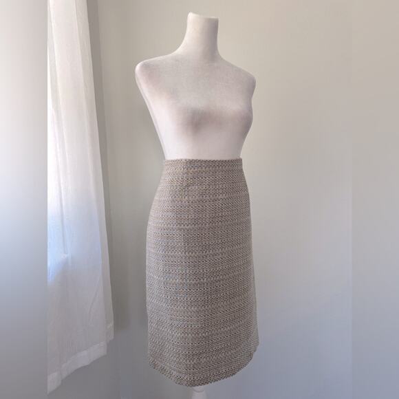 Liz Claiborne Villager Tan & Black Textured Pencil Skirt - Picture 5 of 9